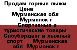 Продам горные лыжи › Цена ­ 20 000 - Мурманская обл., Мурманск г. Спортивные и туристические товары » Сноубординг и лыжный спорт   . Мурманская обл.,Мурманск г.